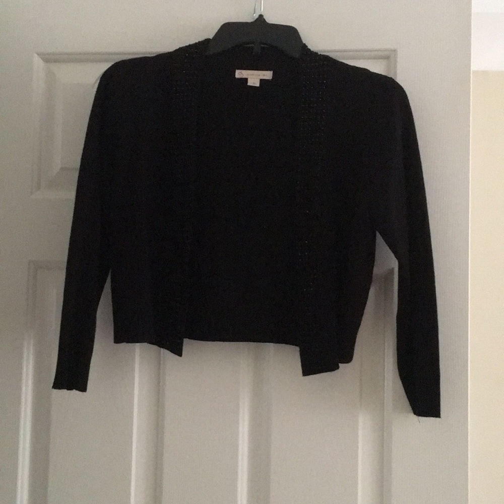 Black Studded Dress Barn Bolero Cardigan